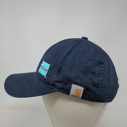 Laticrete Carhartt Strapback Hat Blue One Size Embroidered Adjustable