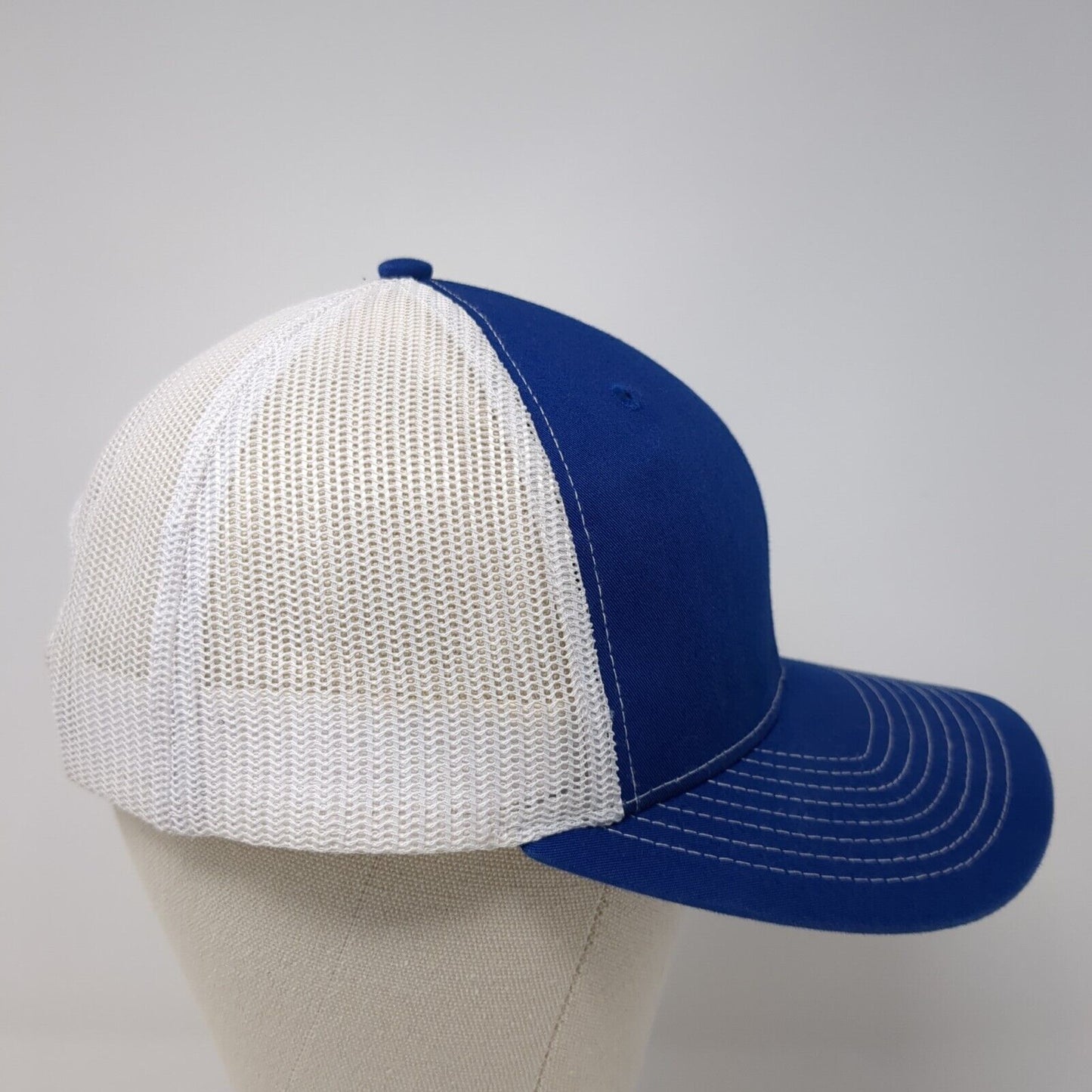 Pro Image Sports Snapback Trucker Hat Blue OS Adjustable Mesh Back Richardson
