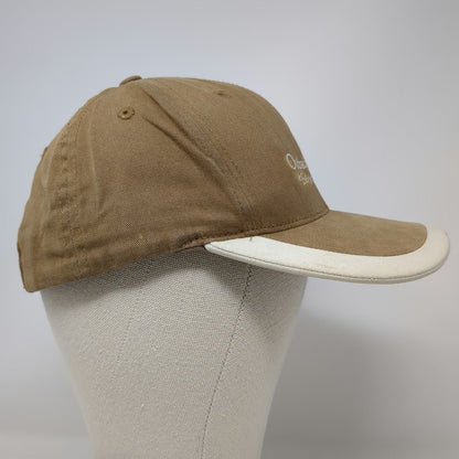 Port Authority Baseball Cap Brown One Size Embroidered Logo Contrast Trim hat