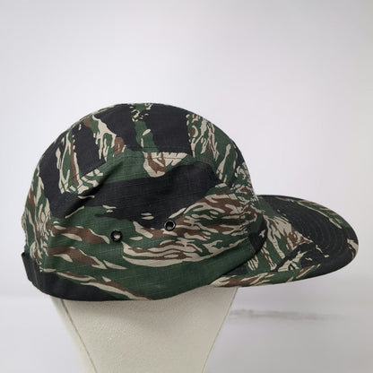 Yupoong 5 Panel Green Black One Size Tiger Stripe Camo TF-LXIX Strapback Hat