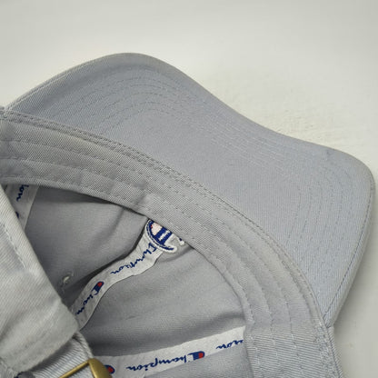 Champion Baseball Cap Gray One Size Slideback Embroidered Logo Cotton Hat