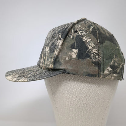 Outdoor Cap Snapback Gray Green One Size Mossy Oak Camo TP Patch Hunting Hat