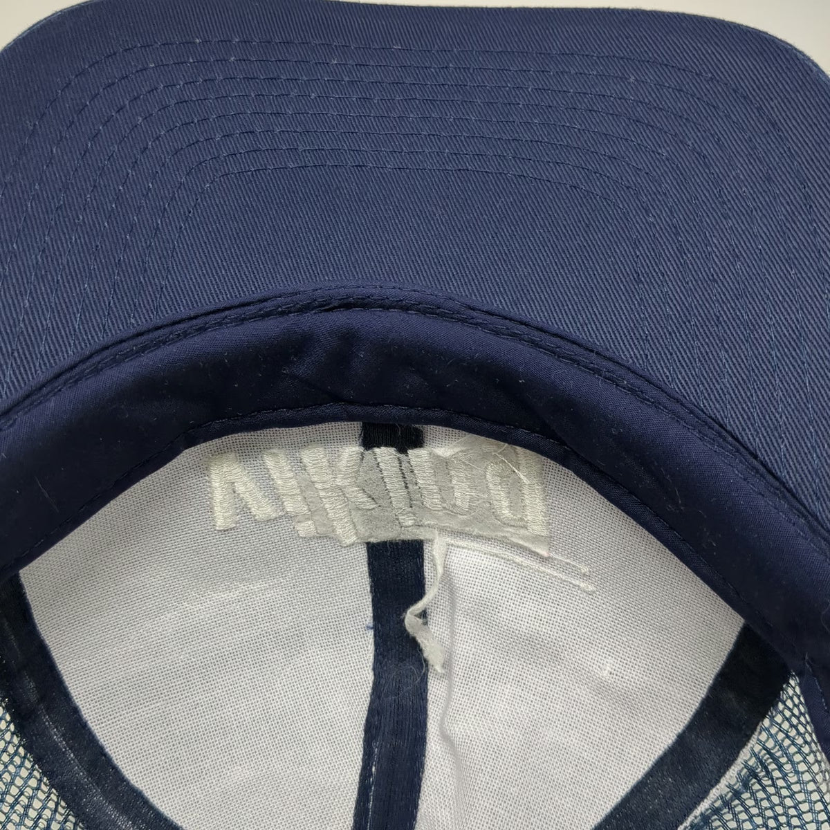 Seba Viking Freight Trucker Hat Blue One Size Snapback Mesh Back Logo Structured