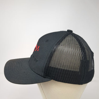 Trucker Hat Black One Size No Excuses Fitness Gym Workout Mesh Snapback Hat
