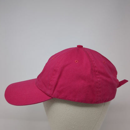 NASA Slideback Hat Pink One Size Adjustable Embroidered Prairie Mountain