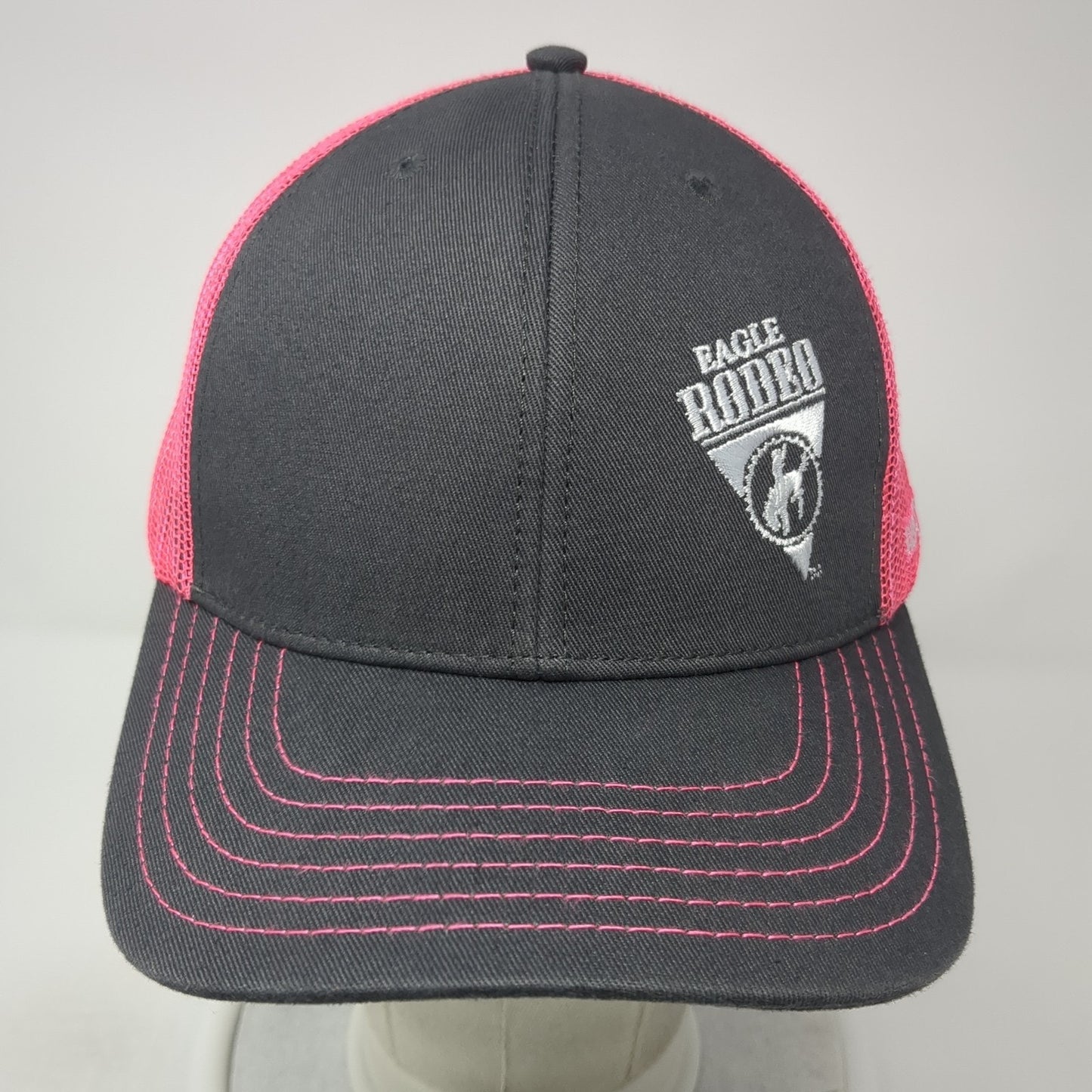 Eagle Rodeo Snapback Mesh Back Trucker Hat Multi One Size Colorblock