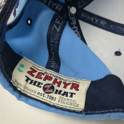 North Carolina Tar Heels NCAA Zephyr Blue Hat One Size Strapback Wool Blend OS