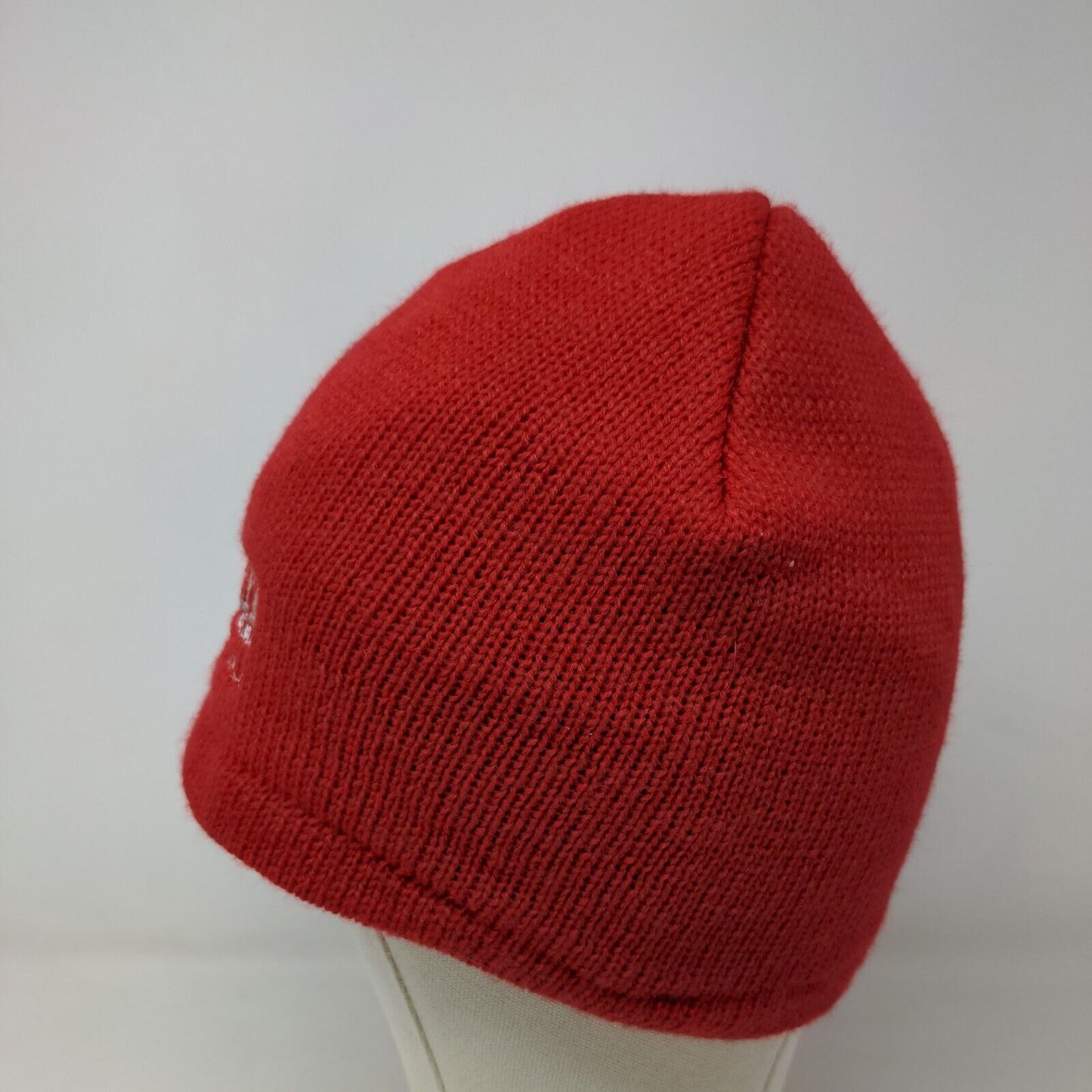 Port & Company Men's Pioneer Packaging Knit Beanie Hat Cap Red Embroidered