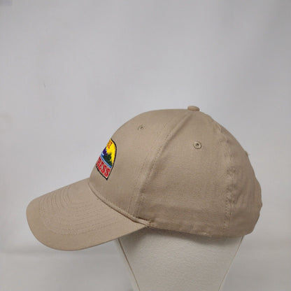 Boise Mattress Strapback Hat Tan OSFA Adjustable Embroidered 6 Panel KC Caps