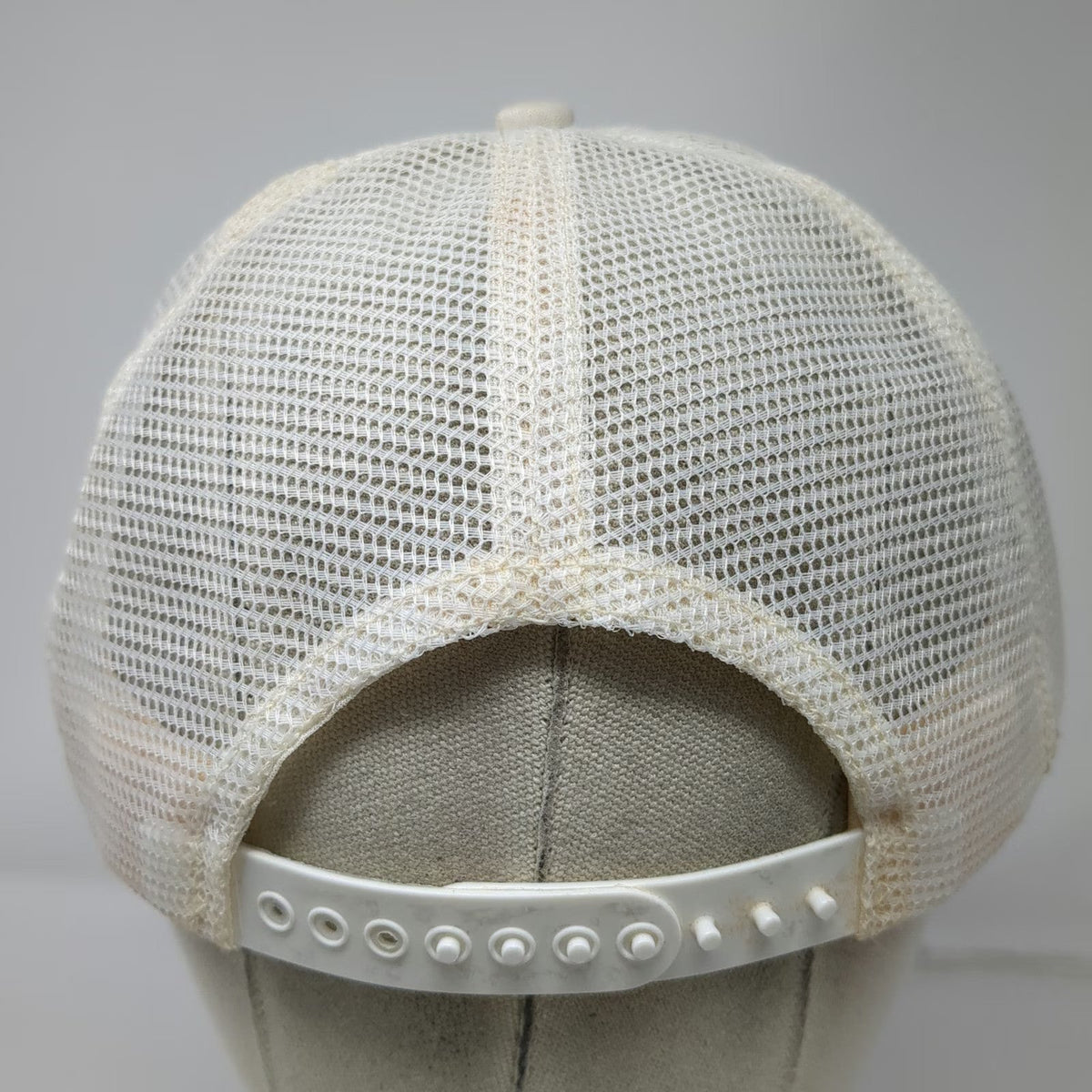 3M Trucker Hat White Mesh Back Snapback Made in USA 5 Panel Foam Logo Vintage