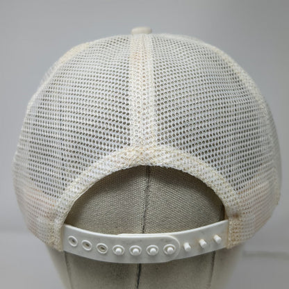 3M Trucker Hat White Mesh Back Snapback Made in USA 5 Panel Foam Logo Vintage