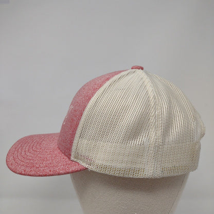 ID Golf Snapback Trucker Hat Red M/L Adjustable Mesh Back 6 Panel Richardson