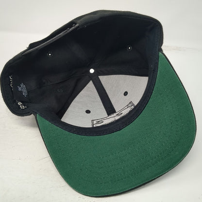 Billabong Snapback Hat Black One Size Florida Flag State Patch Flat Brim Wave