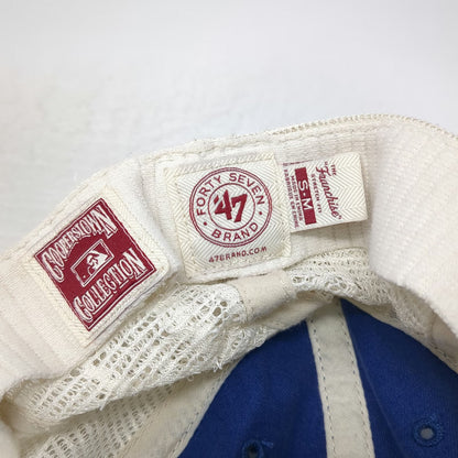 '47 Seattle Mariners MLB Blue Baseball Cap M Mesh Stretch Fit Trident Logo