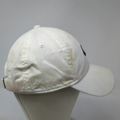 Nike Baseball Cap White Slideback Cotton Embroidered Swoosh Logo Adjustable Hat