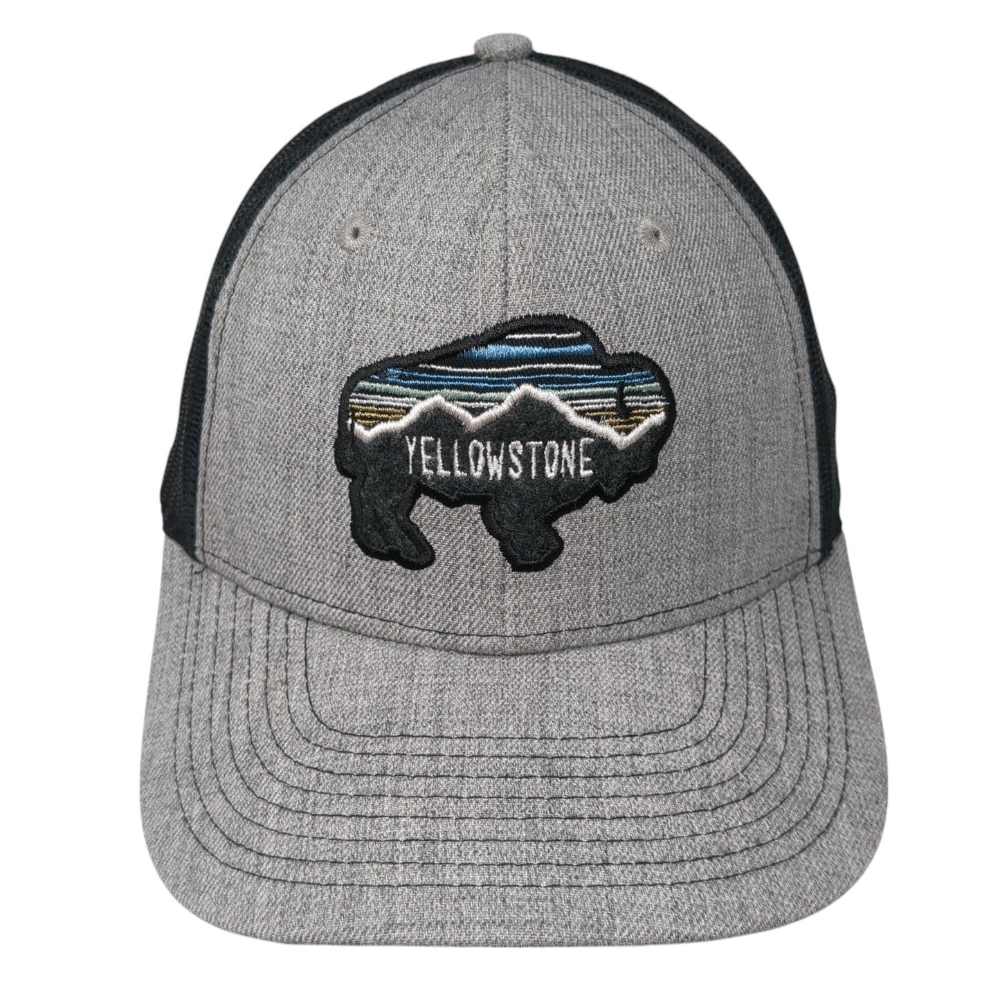 Yellowstone Snapback Mesh Back Trucker Hat Gray One Size Ouray Outdoor