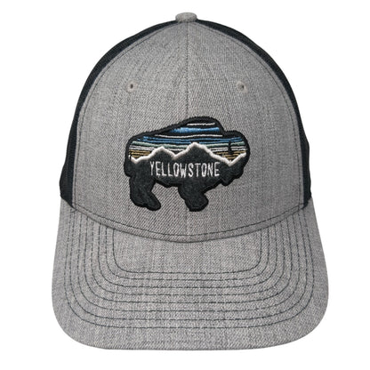 Yellowstone Snapback Mesh Back Trucker Hat Gray One Size Ouray Outdoor