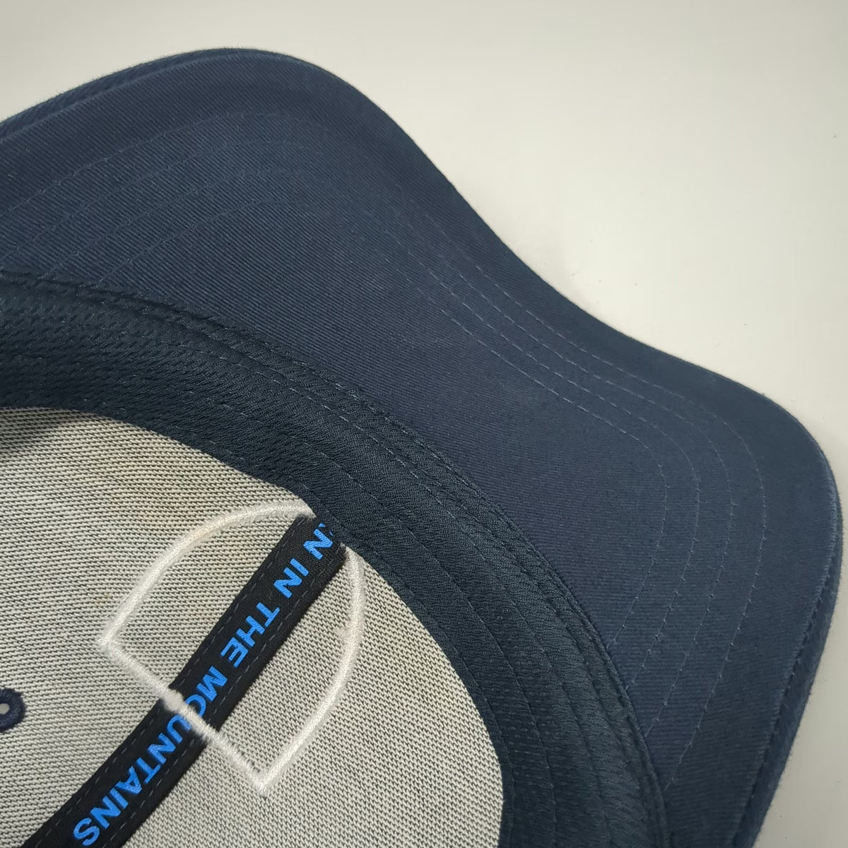 KÜHL Trucker Hat Blue One Size Mountain Patch Mesh Back Snapback Shield Logo