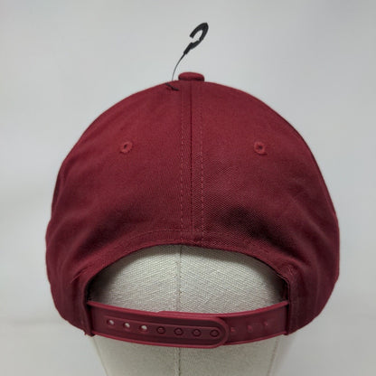 KB Ethos Snapback Hat Red Yellow Cleveland Embroidered Logo Adjustable