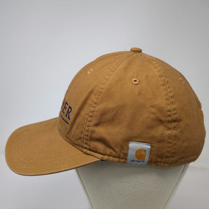 Carhartt Bauscher Real Estate Baseball Cap Brown One Size Strapback Canvas Hat
