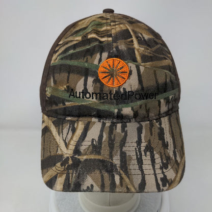 Automated Power Strapback Hat Camouflage One Size Embroidered 6 Panel