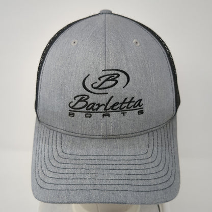 Barletta Sports Snapback Trucker Hat Gray One Size Mesh Back Richardson