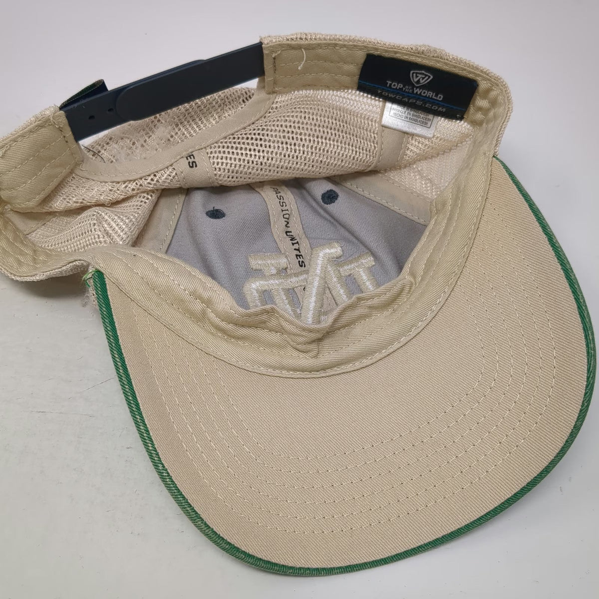 Top of the World Notre Dame Fighting Irish NCAA Trucker Hat Blue Green One Size