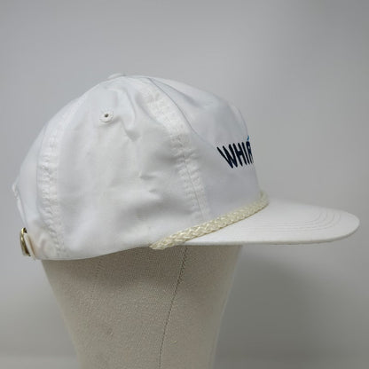 Sportcap Whirljet White 5 Panel One Size Rope Strapback Hat Spray Nozzle Logo