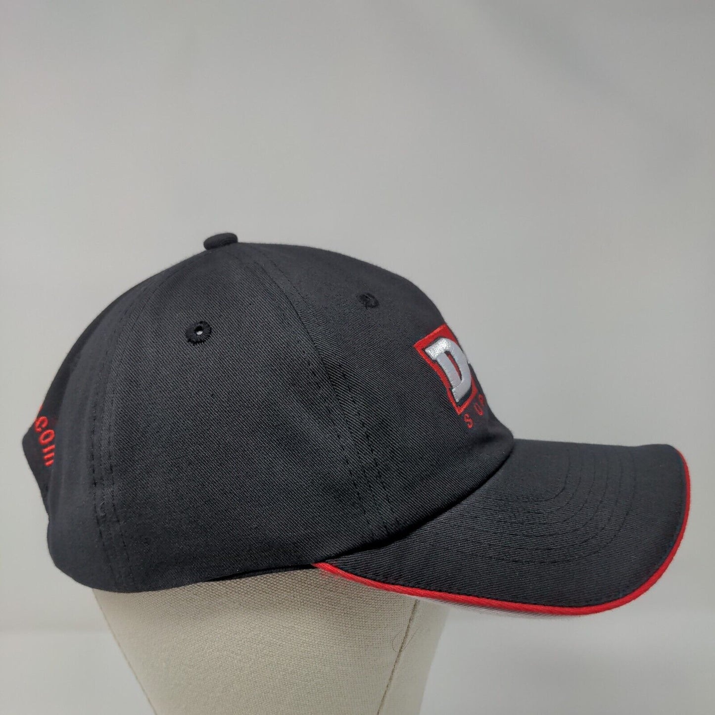 D&B Supply Slideback Hat Black OSFA Embroidered 6 Panel Buck's Bags