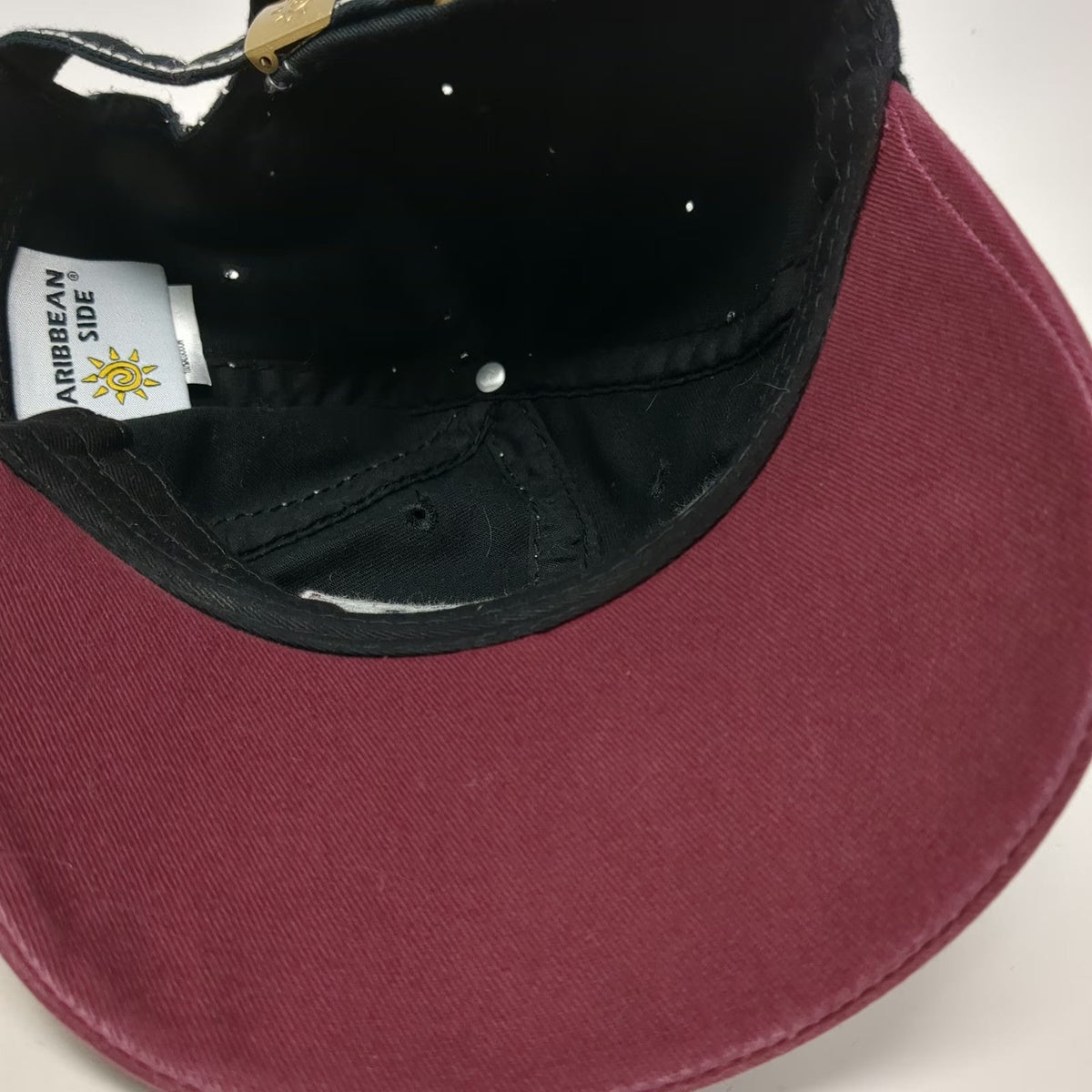 Caribbean Side Baseball Cap Black Red One Size Cancun Mexico 1970 Graphic Hat