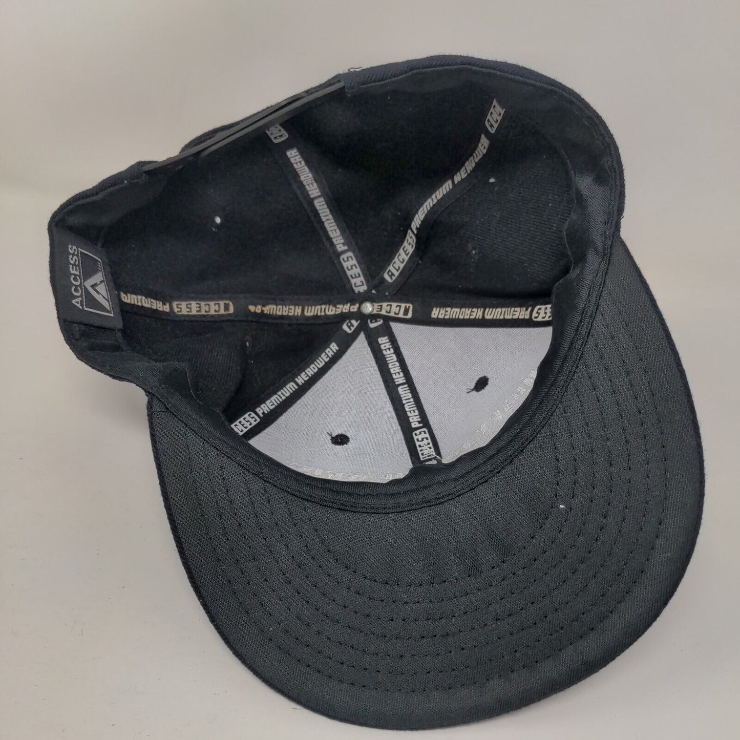 Heavy On The Wrist Radio Snapback Hat Blue OSFA Embroidered 6 Panel