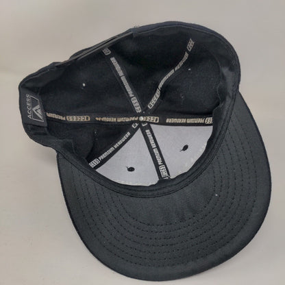 Heavy On The Wrist Radio Snapback Hat Blue OSFA Embroidered 6 Panel