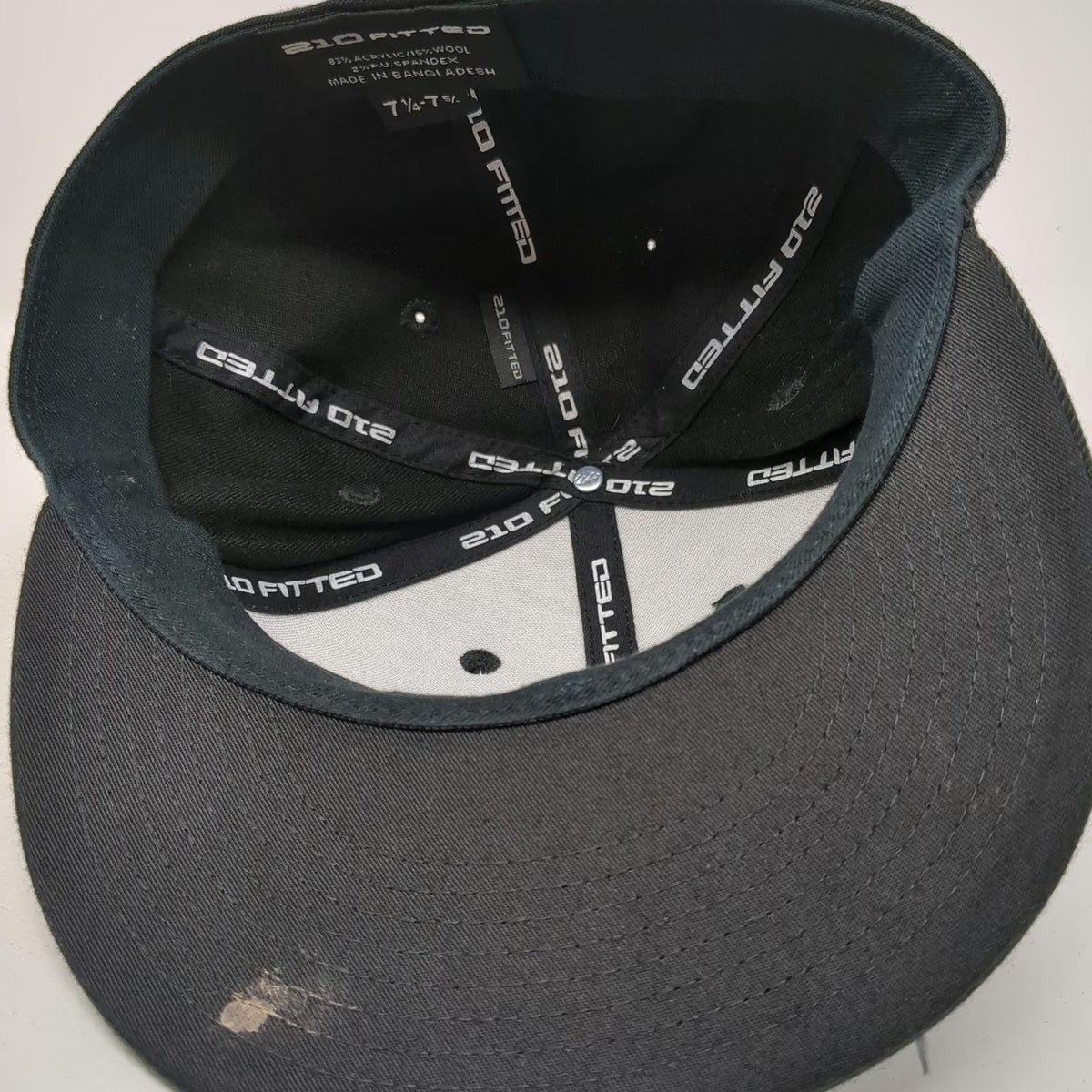 210 Fitted Baseball Cap Black 7 5/8 Treasure Valleys Finest Embroidered Hat