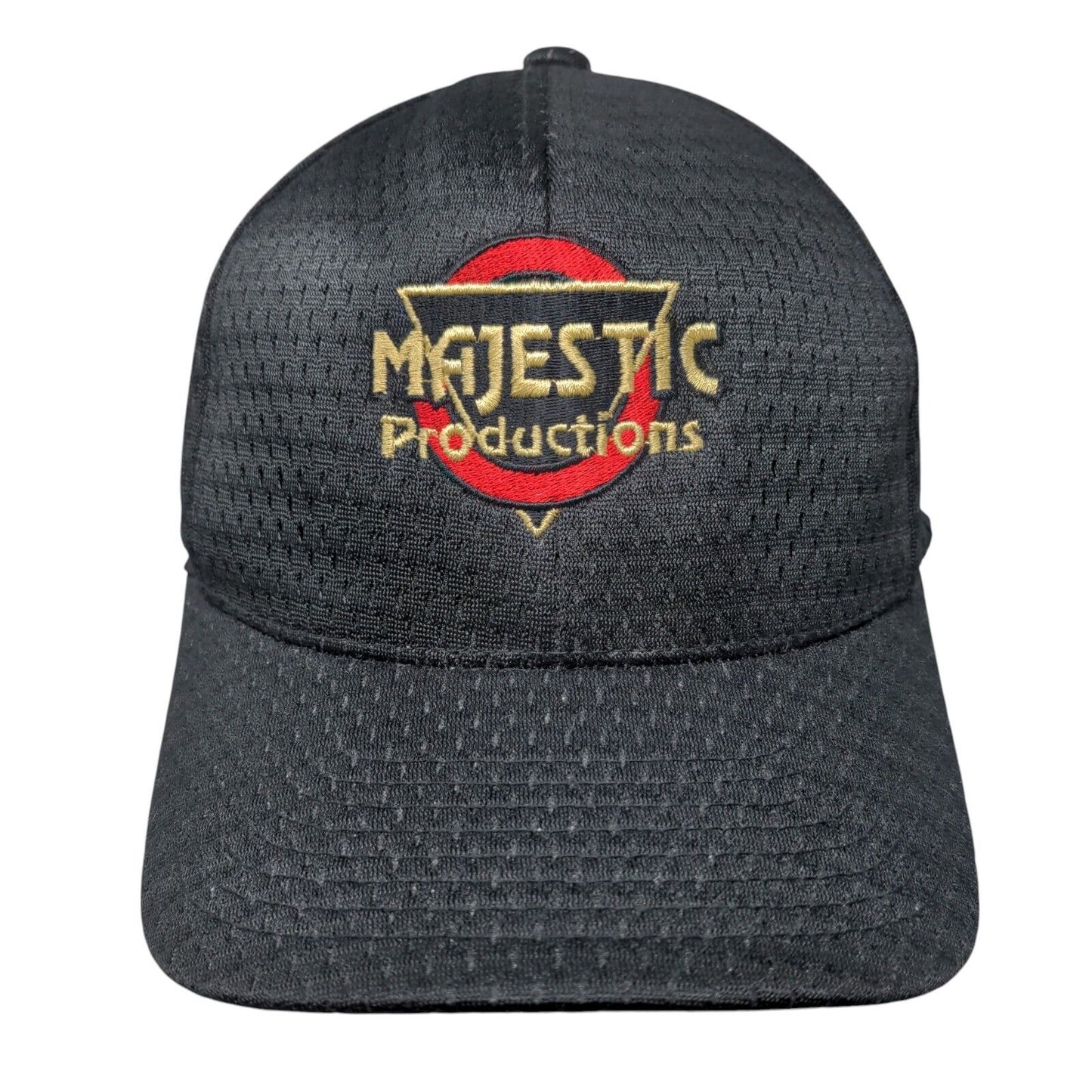 Majestic Productions Mesh Back Fitted Hat Black One Size Flexfit
