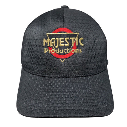 Majestic Productions Mesh Back Fitted Hat Black One Size Flexfit