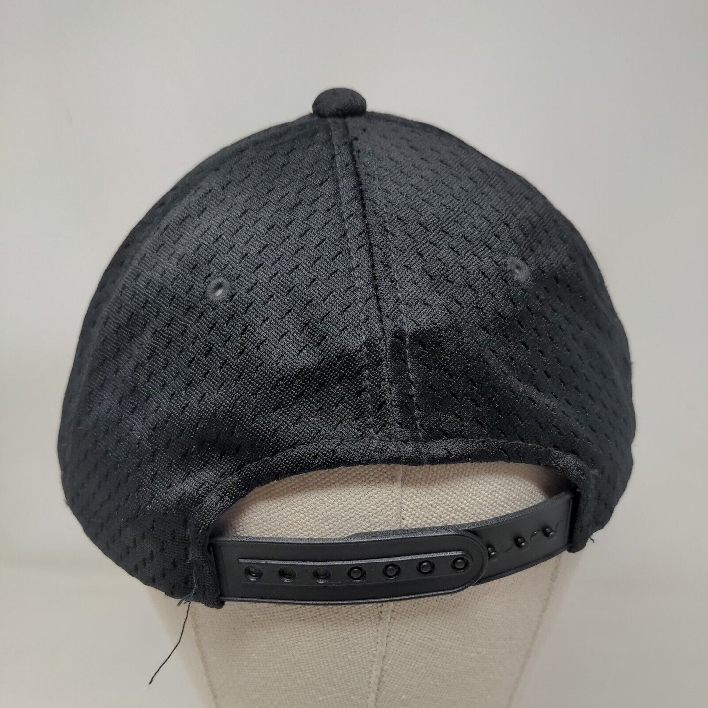 Signatures Snapback Mesh Hat Black OSFM Adjustable Breathable