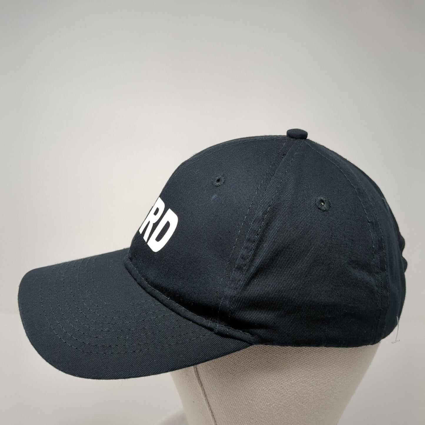 PCRD Strapback Hat Black One Size Adjustable 6 Panel Port & Company Cotton