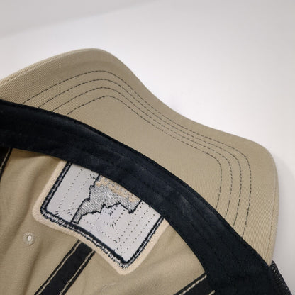 Home Idaho Strapback Trucker Hat Tan One Size Adjustable Embroidered Mesh Back