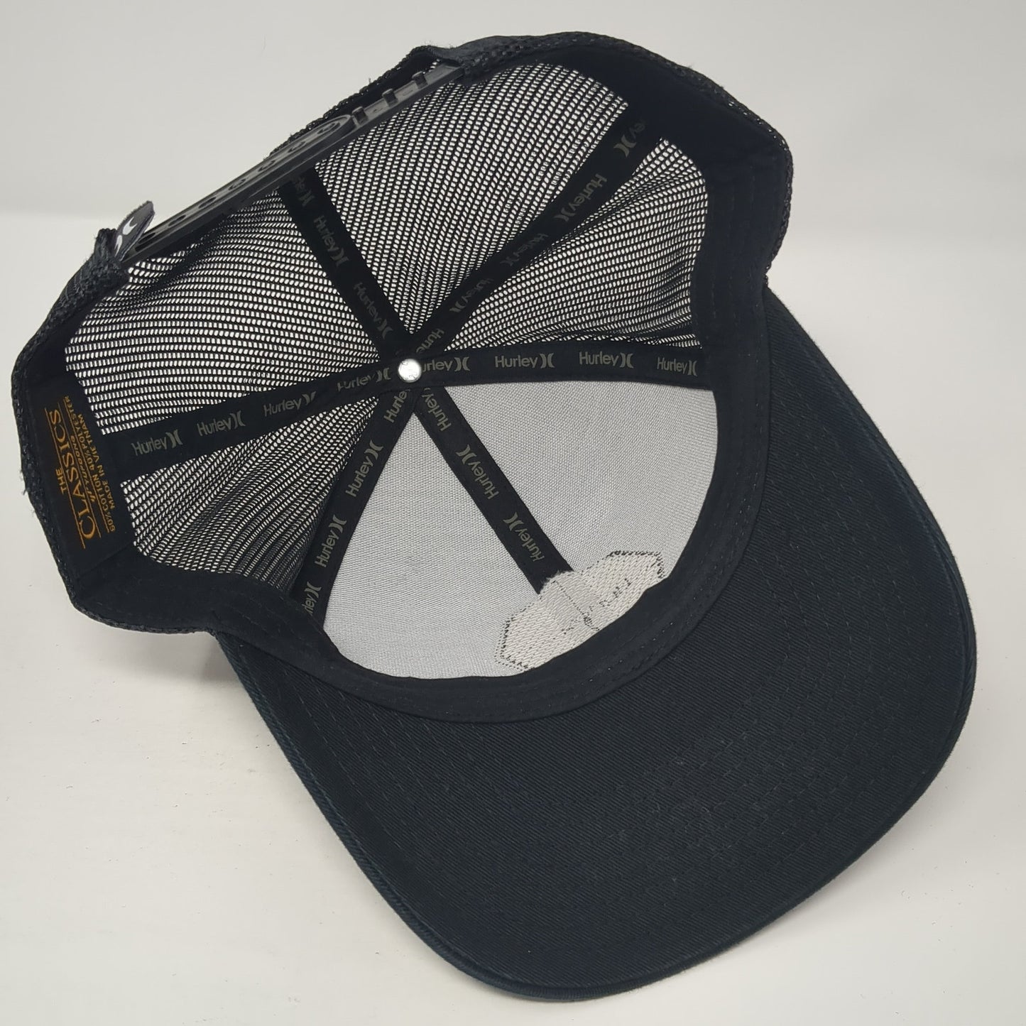 Mexico Hurley Snapback Trucker Hat Black One Size Adjustable Mesh Back Yupoong