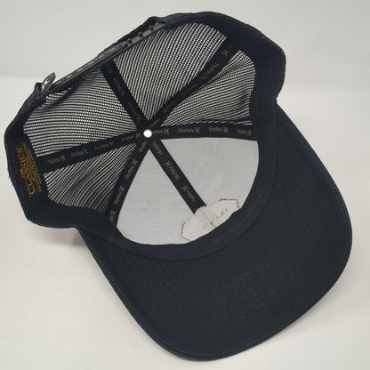 Mexico Hurley Snapback Trucker Hat Black One Size Adjustable Mesh Back Yupoong