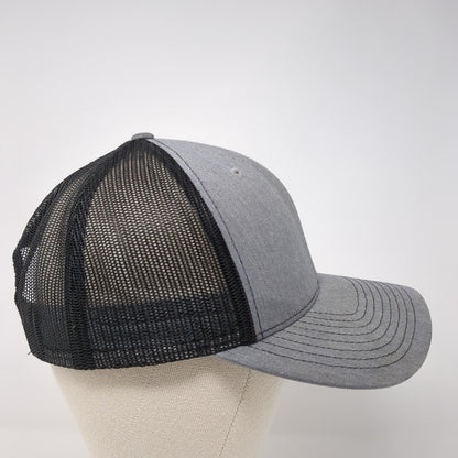 Simplot Animal Sciences Snapback Trucker Hat Gray One Size Mesh Back