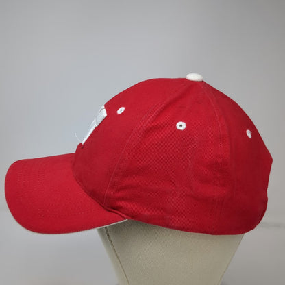 Wisconsin Badgers NCAA HMI Cap Red One Size White Black Strapback Embroidered