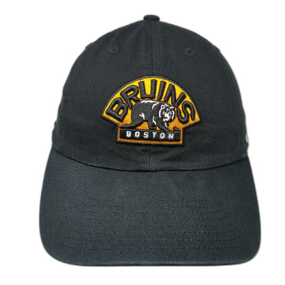 '47 Boston Bruins NHL Black OSFM Cap Strapback Embroidered Logo Cotton OSFA Hat