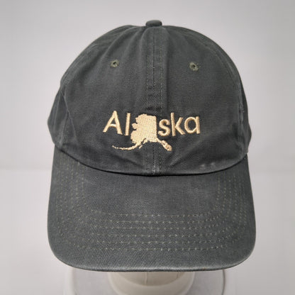 Alaska Snapback Hat Gray One Size Adjustable Embroidered 6 Panel Arctic Circle