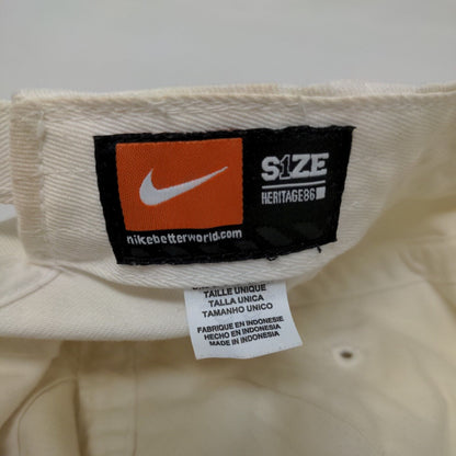 Nike Swoosh S1ze Heritage 86 Slideback Hat White OSFM Embroidered Logo