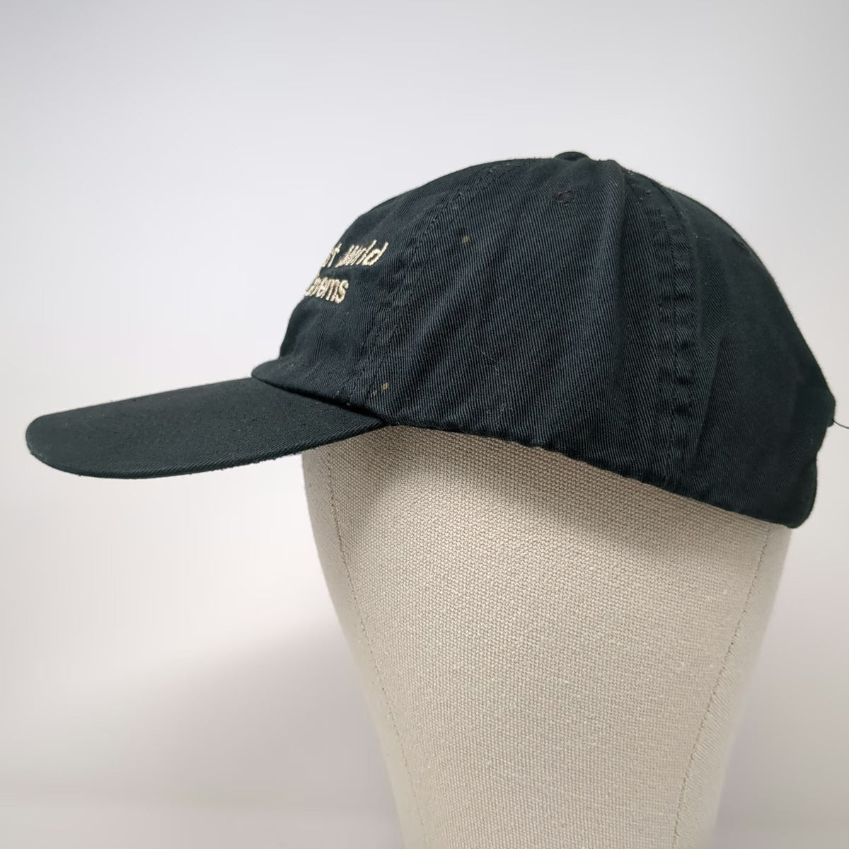 Bullet Line Lost World Caverns Baseball Cap Black One Size Slideback Cave Hat