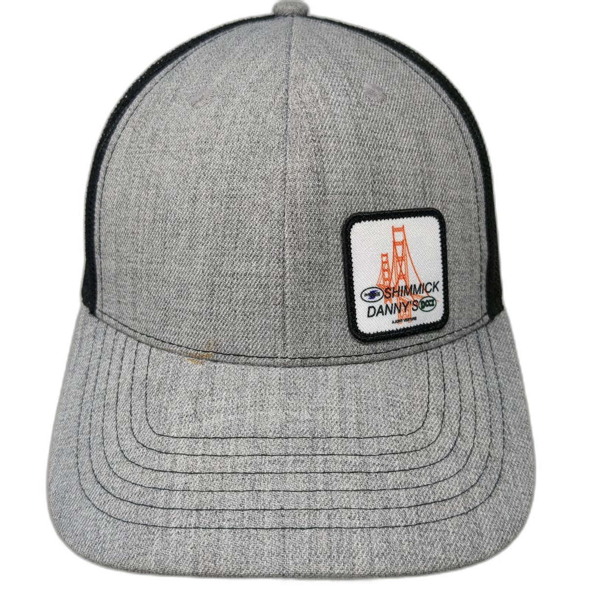 Cap America Gray Trucker Hat One Size Snapback Mesh Shimmick Danny SCCI Patch