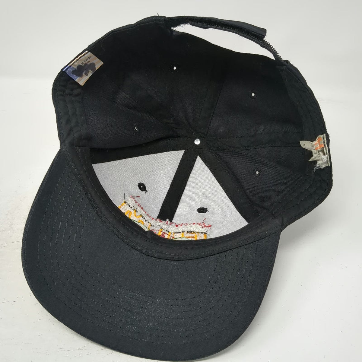Heat Baseball Cap Black One Size Woodstock Film Festival Peace Strapback Hat