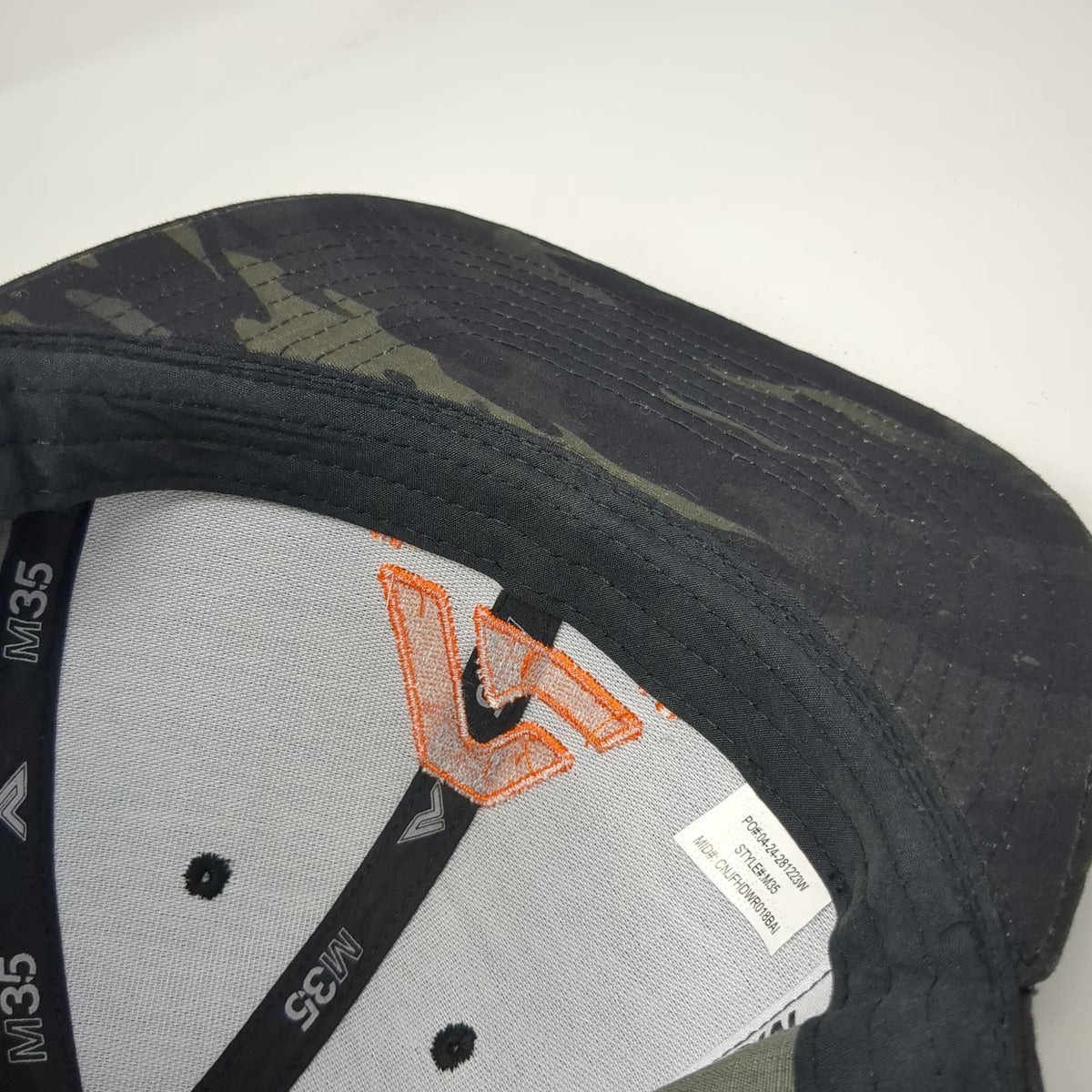 Pacific Headwear Snapback Black Camo One Size Cordura Alasconnect Tech Logo Hat