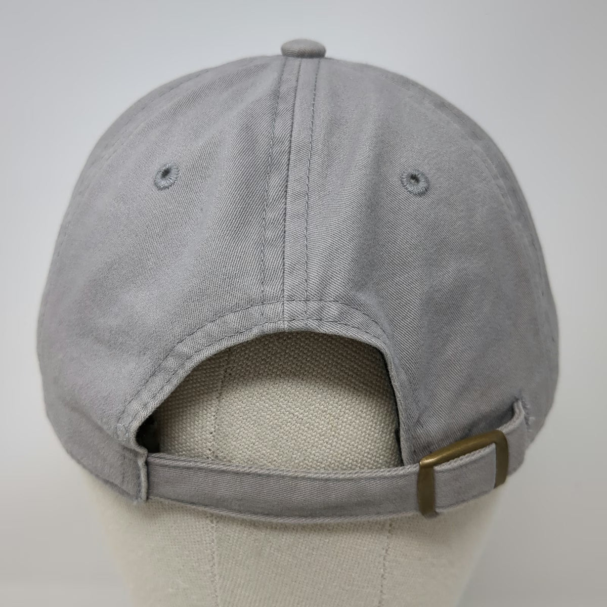 Otto Baseball Cap Gray One Size Alani Nu Logo Cotton Slideback Buckle Curved Hat